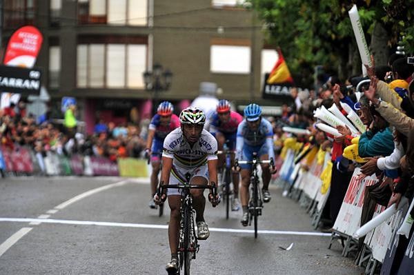 World Champion Paolo Bettini (Quick Step) with the win in Suances.