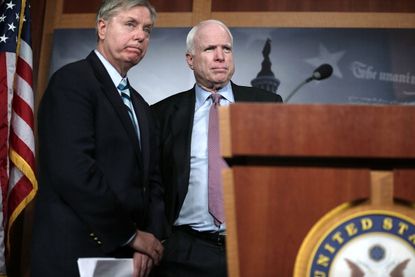 Republican Sens. Lindsey Graham and John McCain.