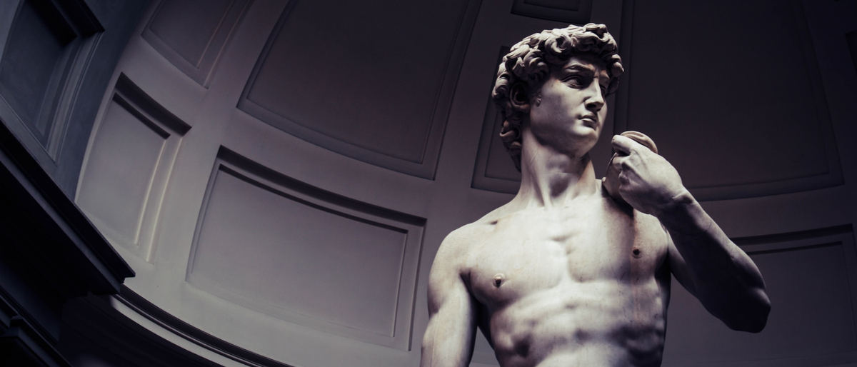 Michelangelo&#039;s David in situ