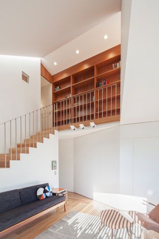 Stairs and sofa