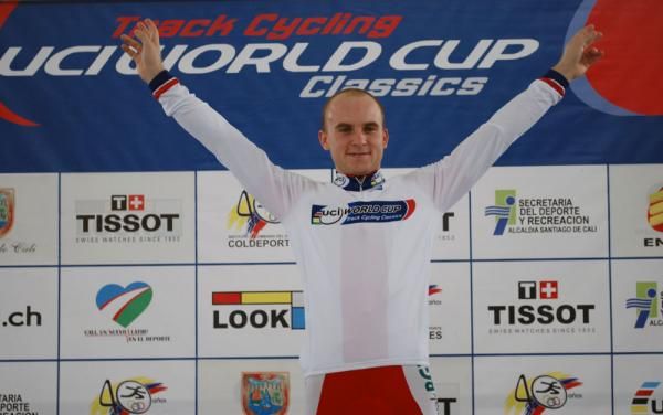 Lukasz Bujko (Poland) is the World Cup scratch race leader