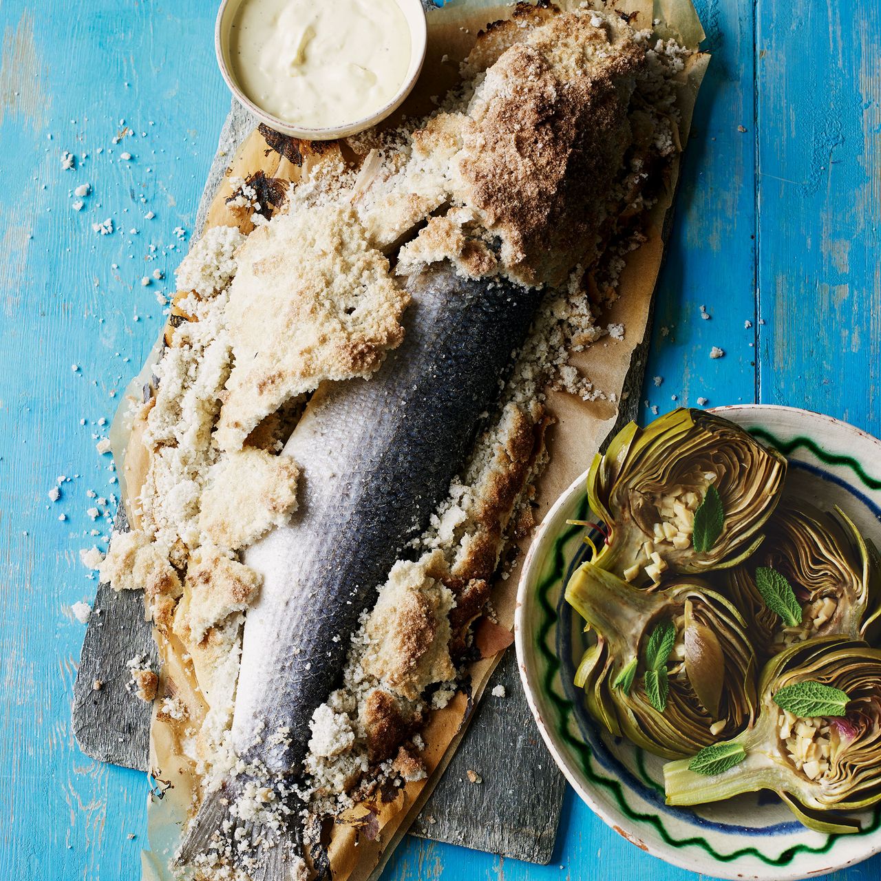 Sea Bass Baked In Salt