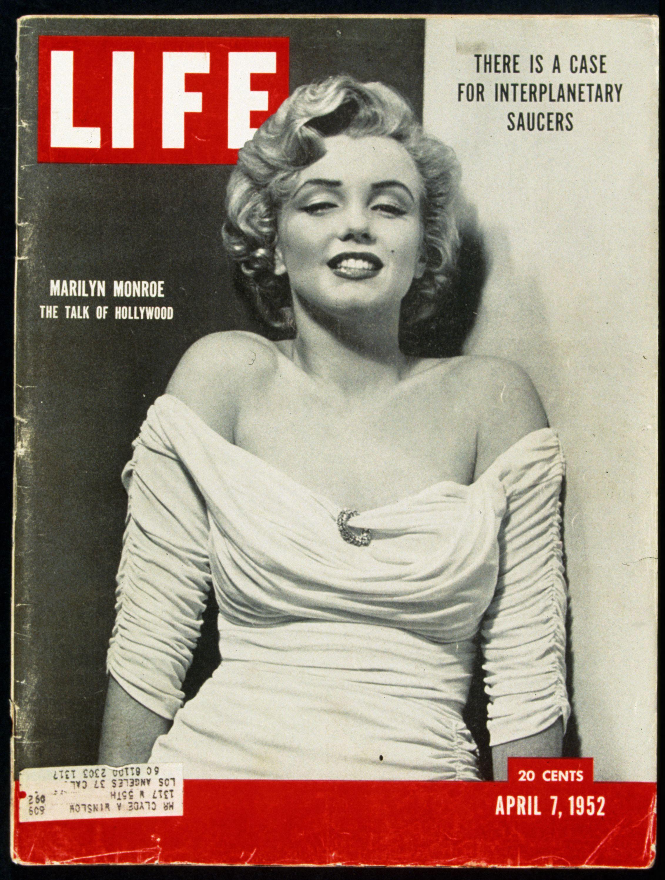 Marilyn Monroe wore the Ceil Chapman dress on the cover of Life magazine