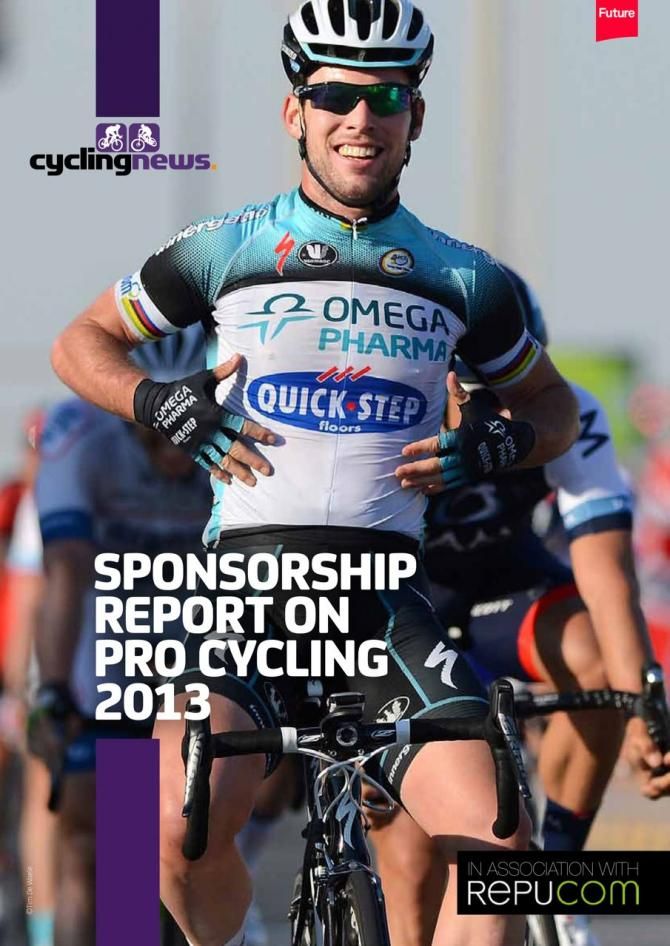 The cover of the Cyclingnews sponsorship report on professional cycling