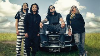 Underside sitting on a car in the countryside