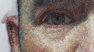 portrait paintings; a painted eye