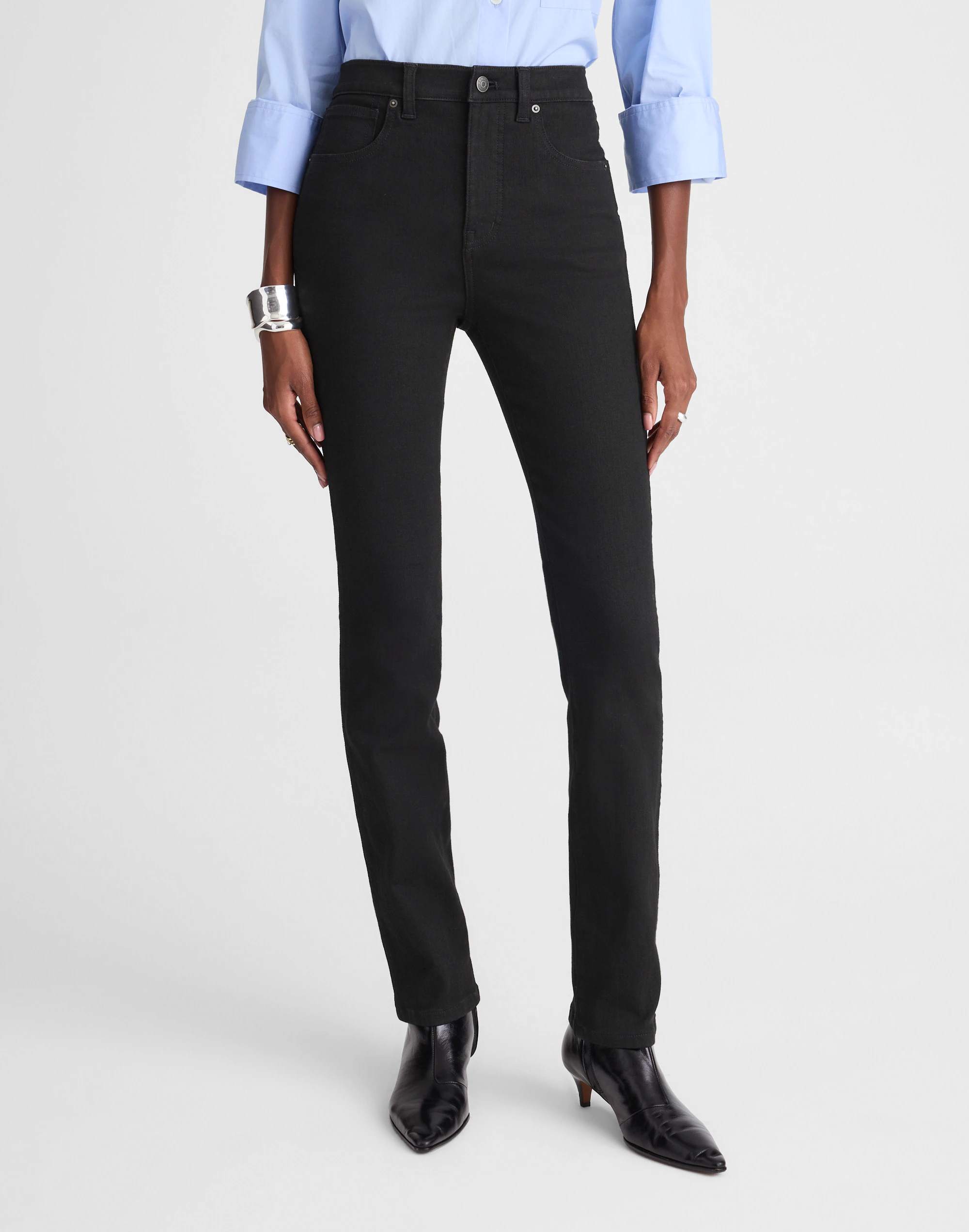 The Pencil Jean in Super Stretch Denim