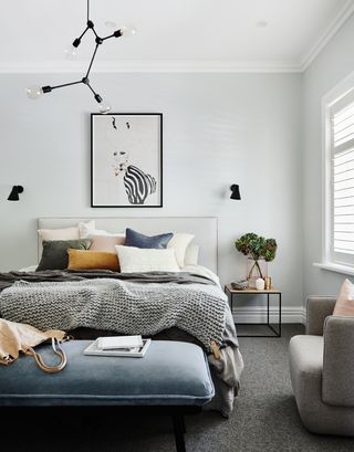 Grey bedroom by Norsu Interiors