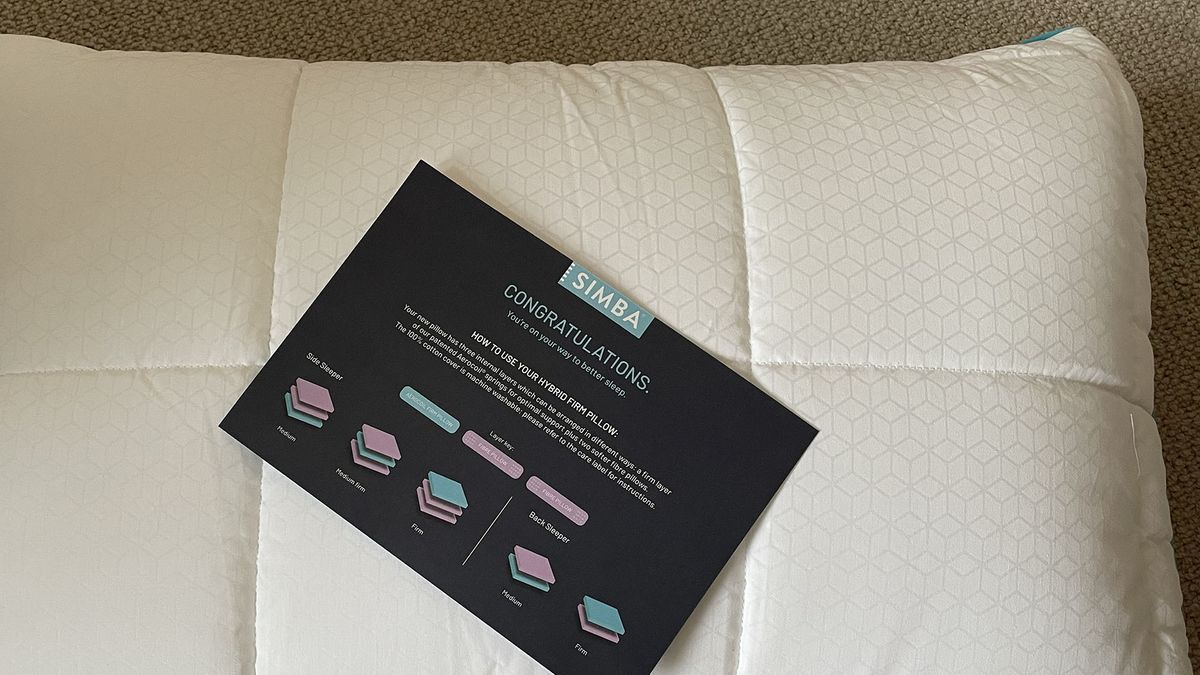 Simba Hybrid Firm Pillow review 2023 TechRadar