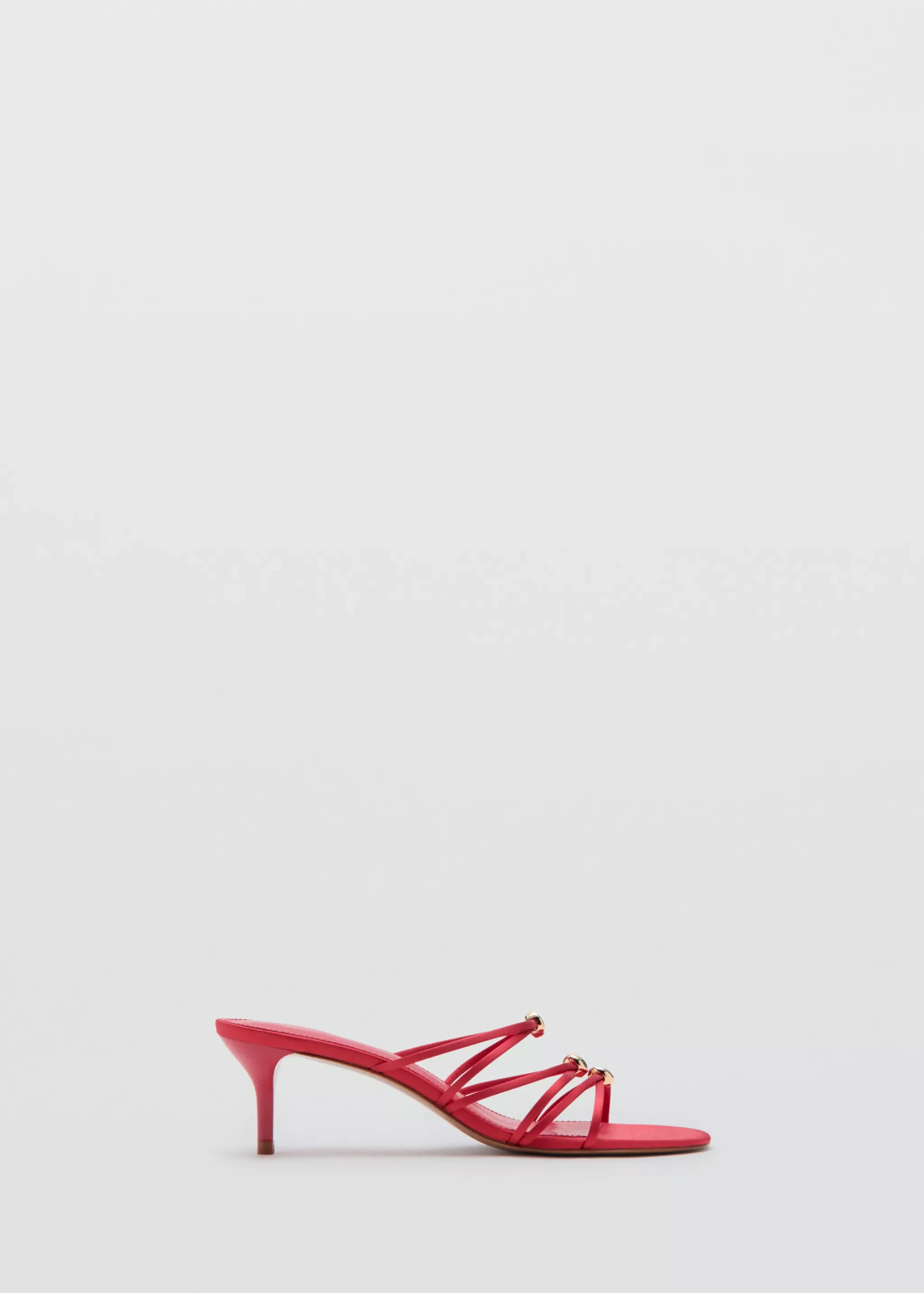 Satin Strap Heeled Sandal - Women | Mango Usa