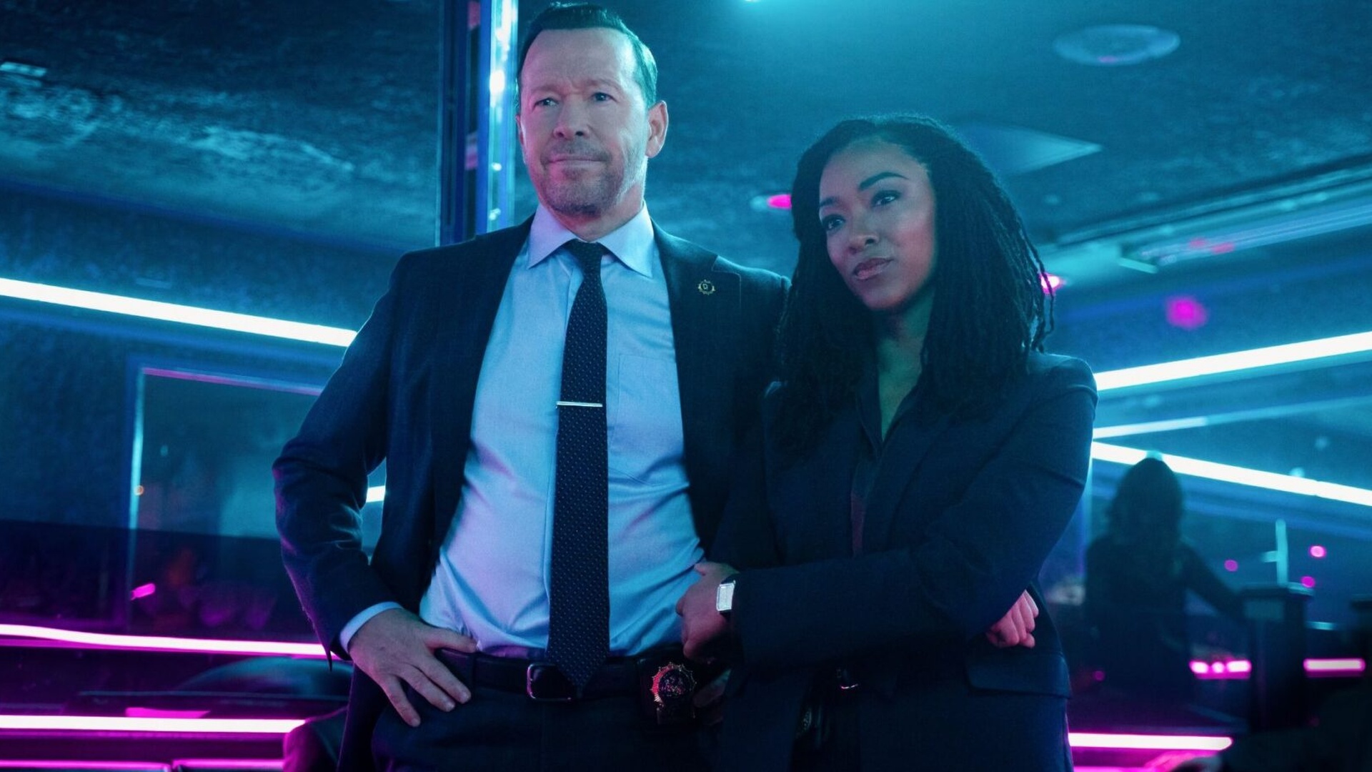 Danny Reagan (Donnie Wahlberg) and Lena Silver (Sonequa Martin-Green) in Boston Blue season 2