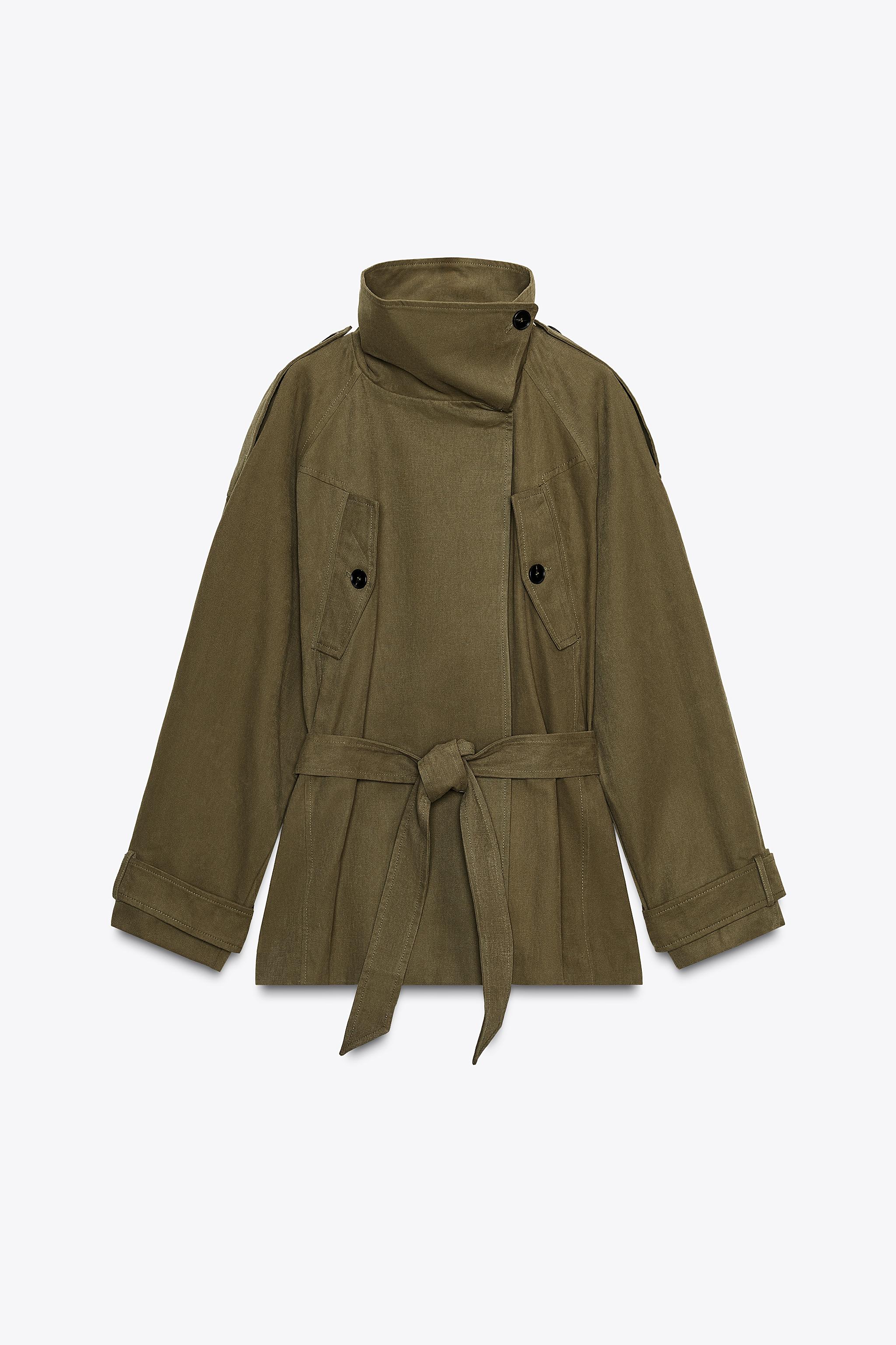 Belted Cotton Trench Coat