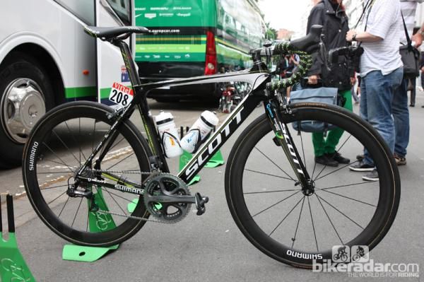 The Scott Foil aero road bike of Orica-Greenedge.