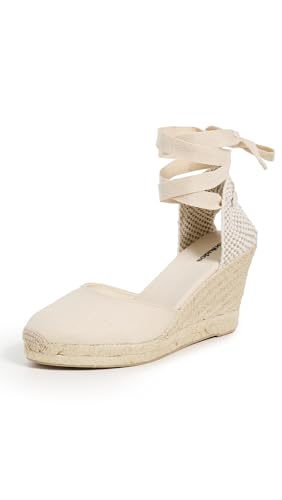 Soludos Women's Marseille Wedges, La Concha Ivory, Off White, 8.5 Medium Us