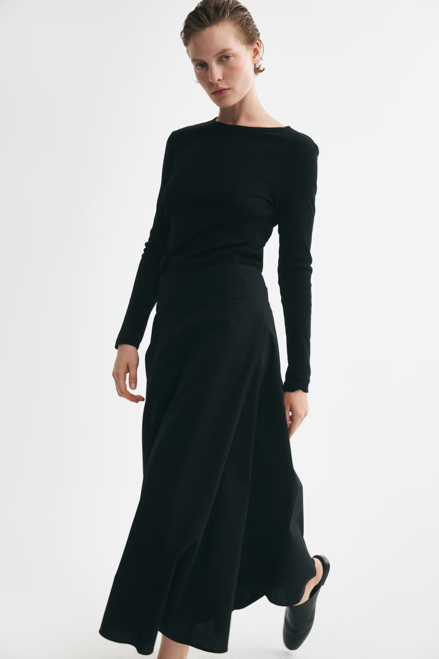 H&amp;amp;M, Flared cotton skirt