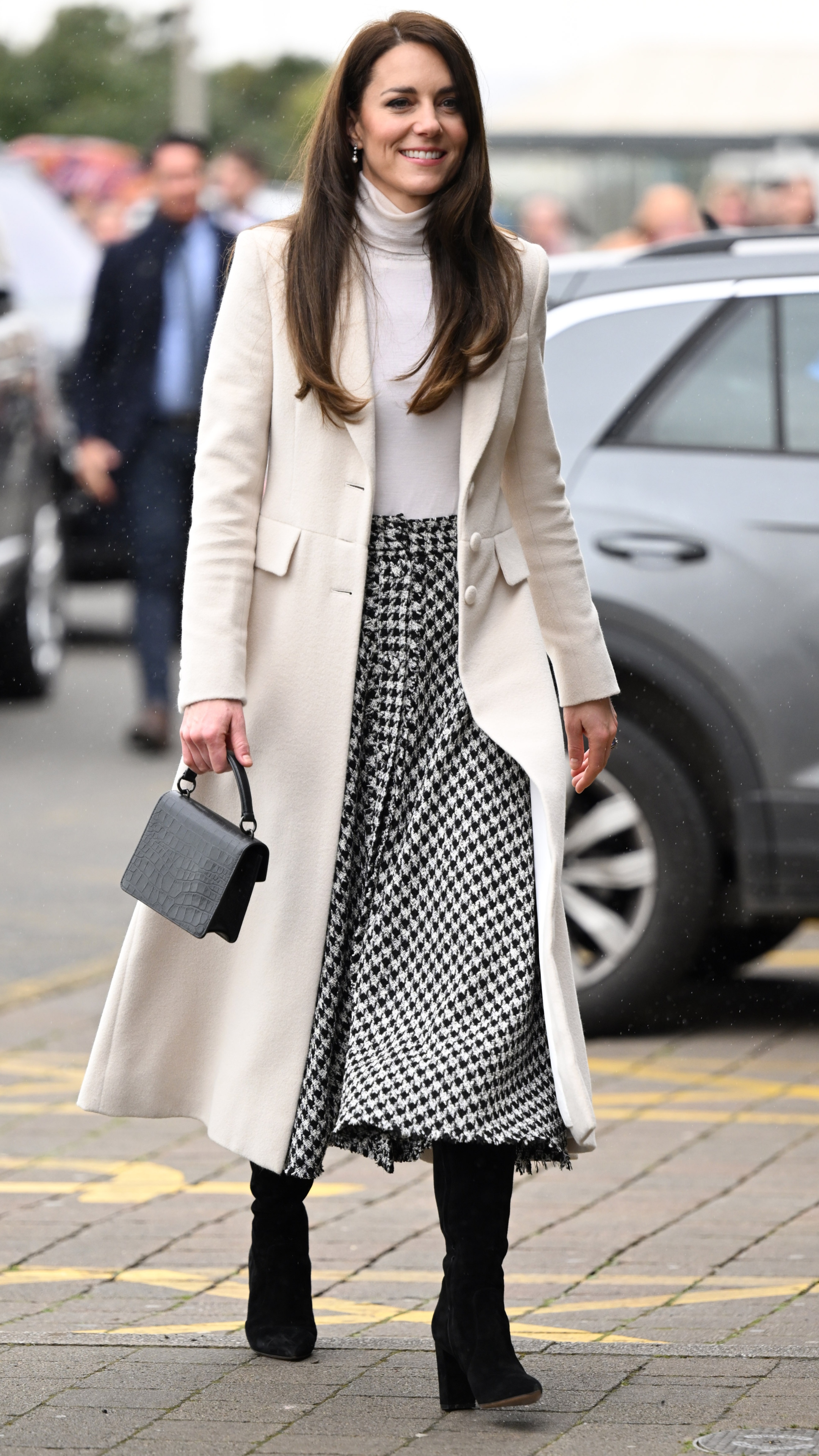 Catherine, Princess of Wales arrives at Aberavon Leisure &amp;amp; Fitness Centre on February 28, 2023