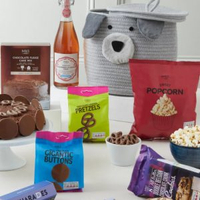Ultimate Family Night In BasketEverything you need for the perfect night at home, from chocolate cake to popcorn!
