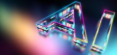 A multi-coloured AI generated image of the letters A and I