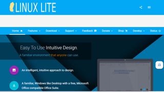 Website screenshot for Linux Lite