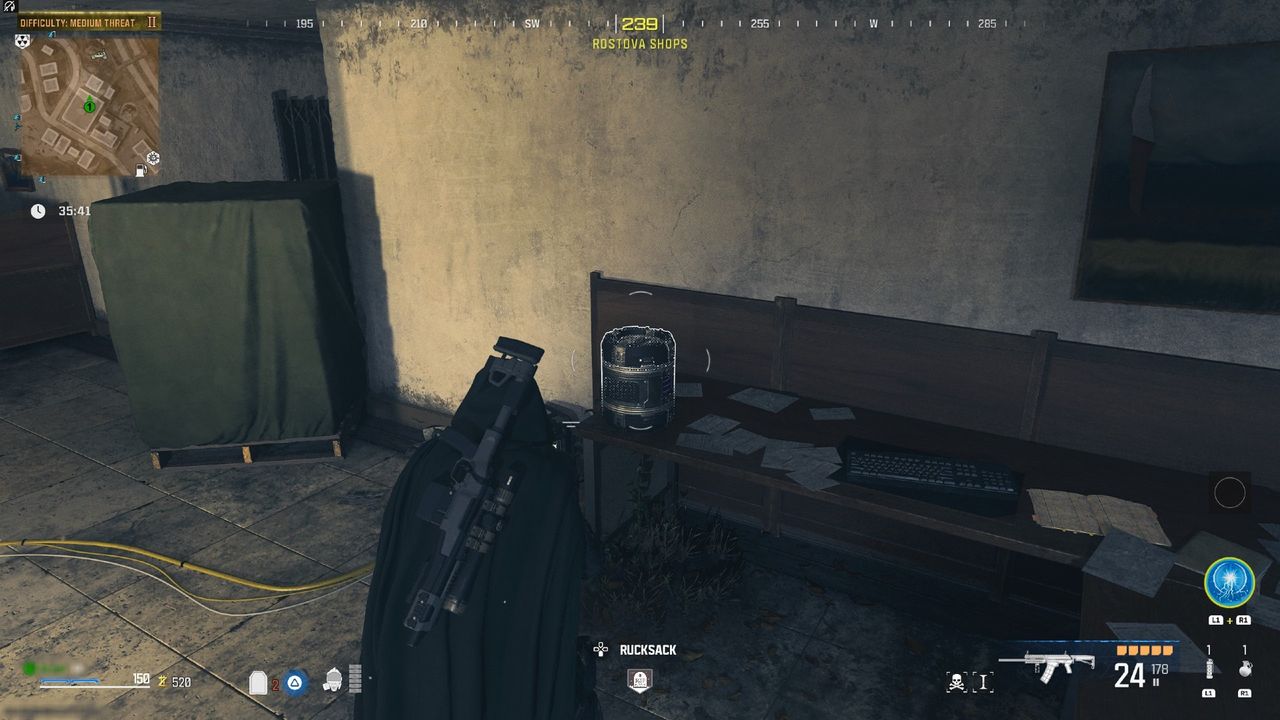 Modern Warfare 3 Essence of Aether - Container on desk
