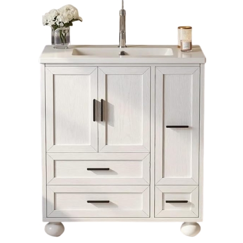 Amazon, Likimio Bathroom Vanity With Sink and Hair Tool Drawer