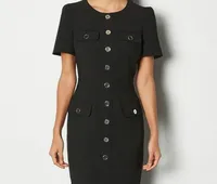 Karen Millen Tailored Short Sleeve Utility Pencil Dress$342.00 $239.40