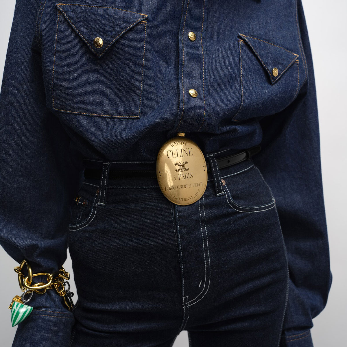 Outfit with Celine belt