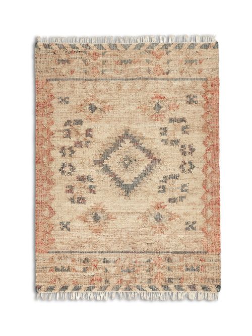 Navaja Aged Effect Kilim Jute Cotton Rug
