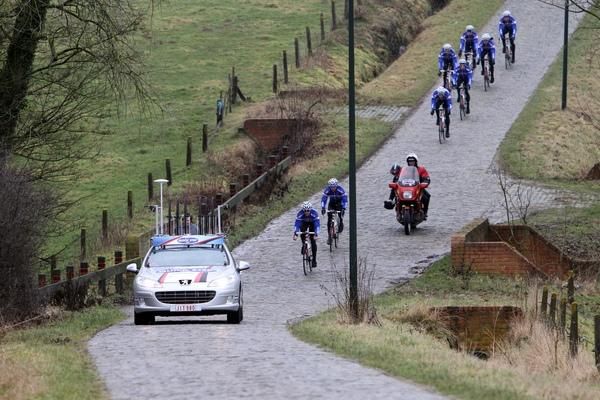 De Haaghoek, the first cobble section