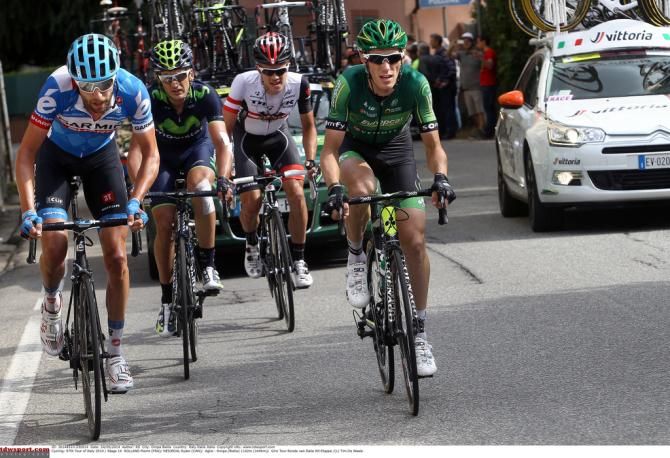 Ryder Hesjedal and Pierre Rolland lead one of the breakaways