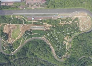 The Olympic mountain biking course in Tokyo