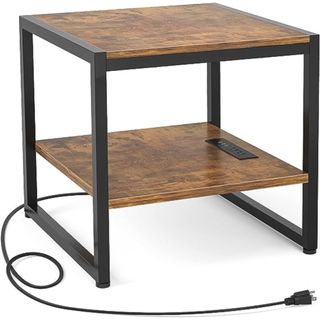 Homieasy End Table with Charging Station