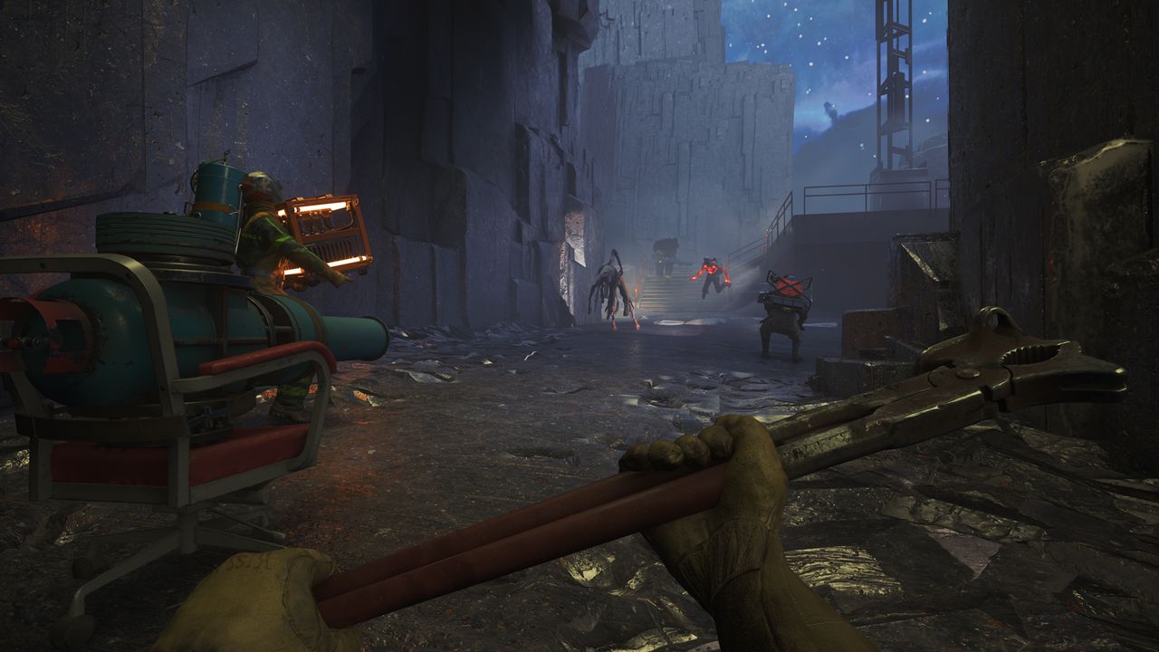 FBC Firebreak screenshot with players setting up defensive positions in the Black Rock Quarry sector