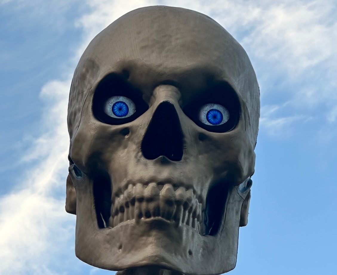 Home Depot 12-foot Skelly eyes