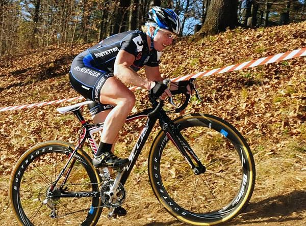 Laura Van Gilder (C3 Athletes Serving Athletes) rode the steep hill every lap.