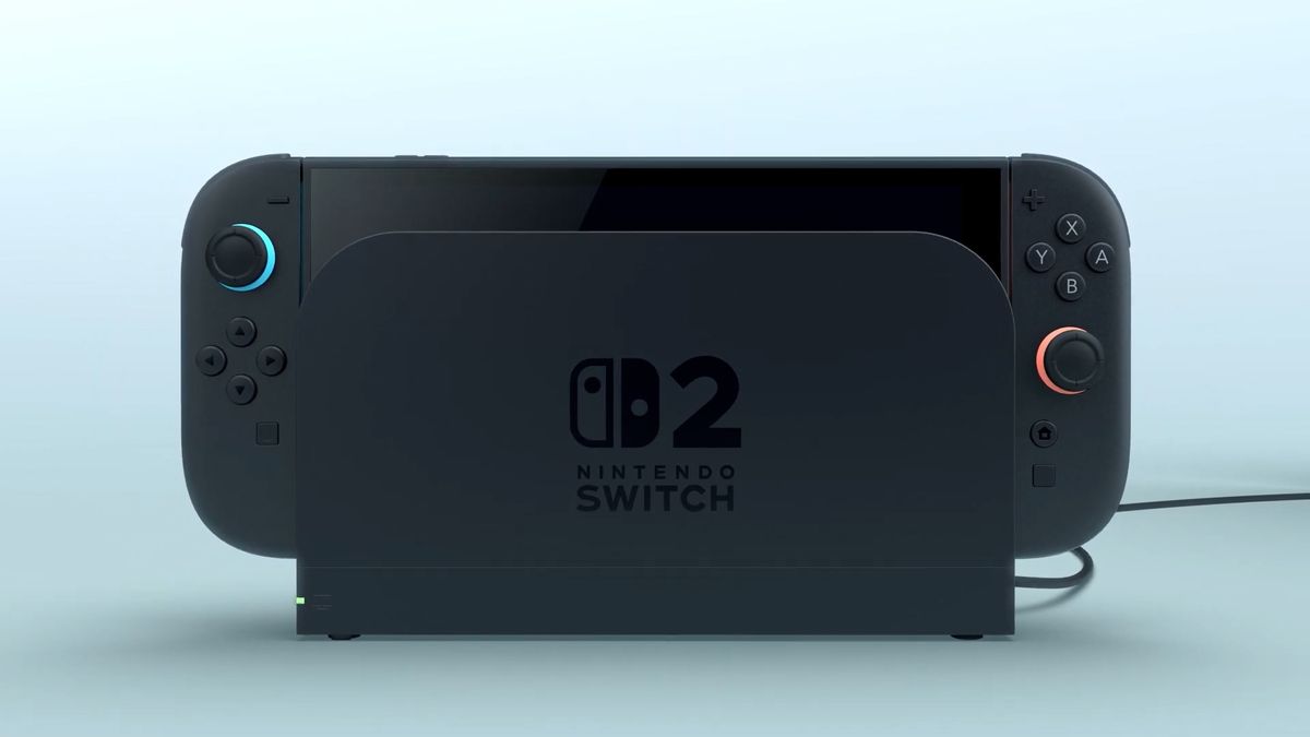 Nintendo Switch 2 in dock