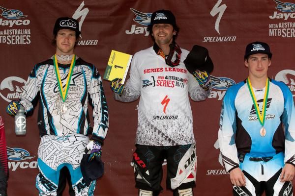Elite men's podium