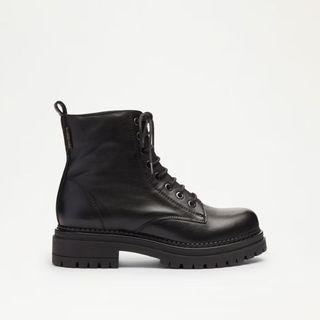 Russell & Bromley 8 Eyelet Military Boot cut out 