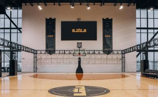 Basketball court at Nike's Innovation Center