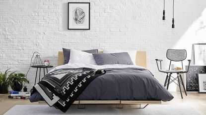 brooklinen floyd bed frame in apartment