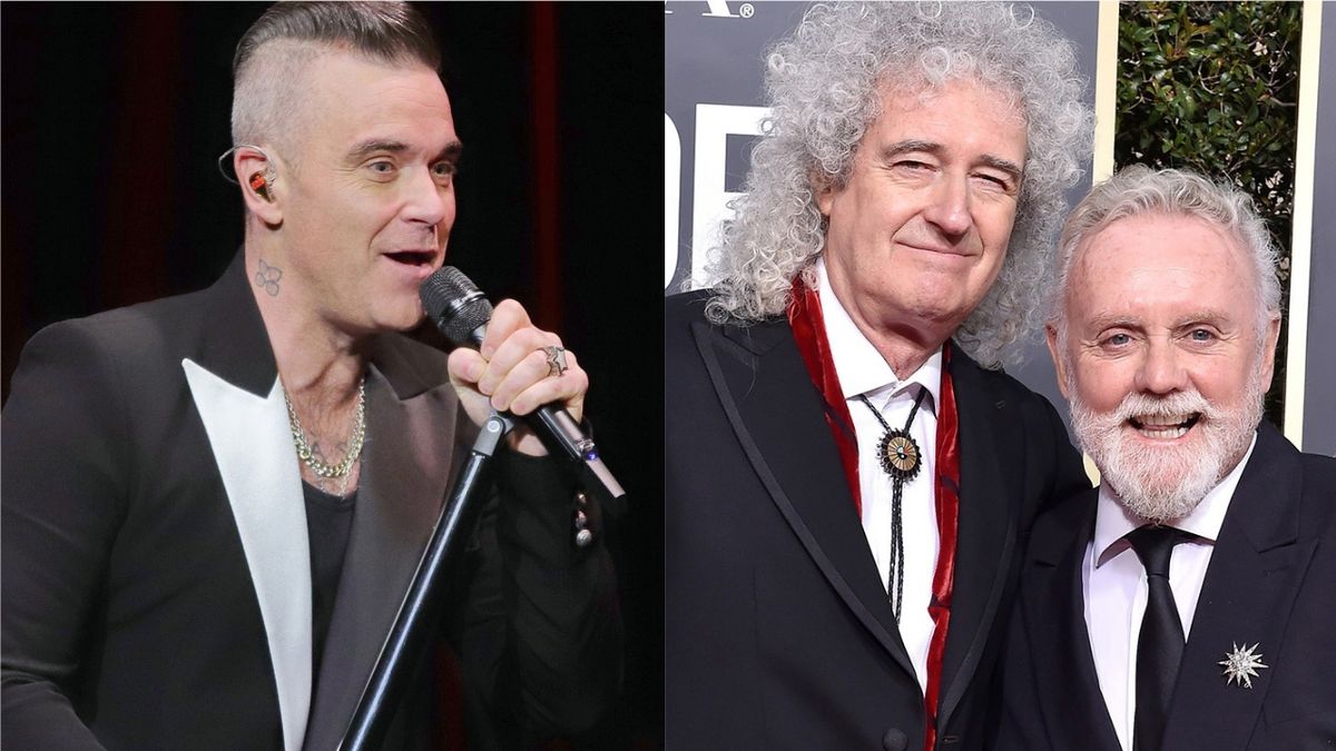 Robbie Williams and Queen&#039;s Brian May &amp; Roger Taylor