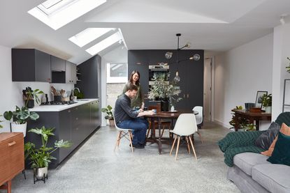 By extending their ground floor flat, Rebecca and Ewan have capitalised on space and embraced open-plan living 