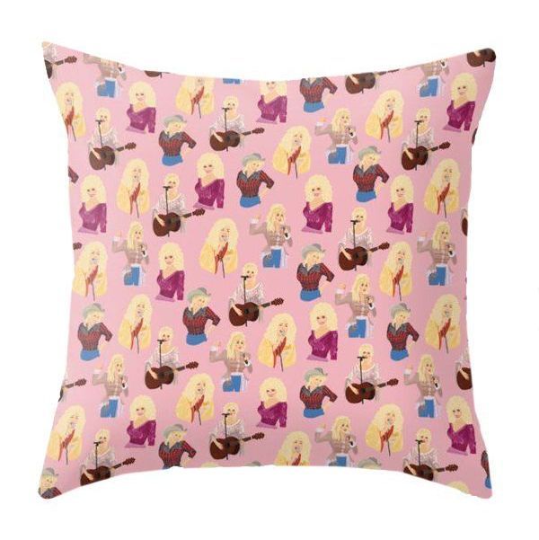 Here You Come Again throw pillow