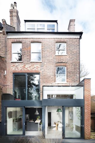 the contemporary extension to Sarah and James Paul's London home