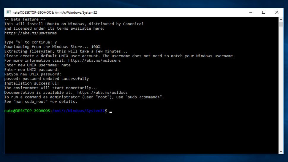 how-to-install-and-use-linux-bash-in-windows-10-techradar