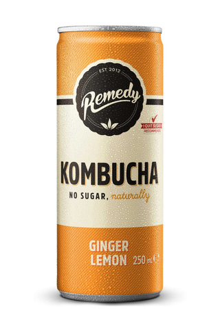 Remedy Ginger Lemon Kombucha, 250ml, £1.99 | Holland & Barrett