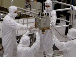 The CheMin instrument was installed on the Martian rover Curiosity on June 15, 2010.