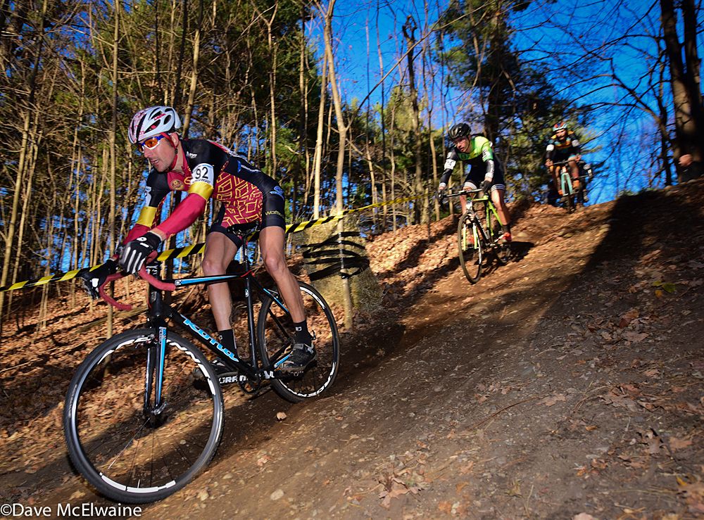 Sunday&rsquo;s course included a steep descent that ended in a sharp left hand turn at the bottom