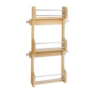 Rev-A-Shelf Kitchen Cabinet Door Mounted 3-Shelf Storage Spice Rack