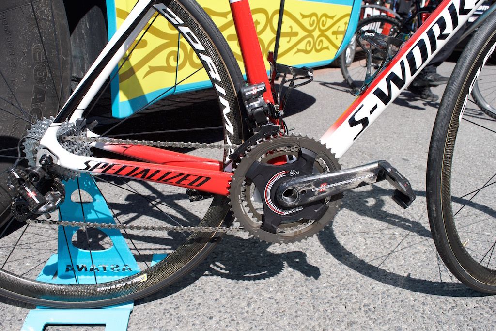 Astana use Campagnolo components and SRM power metres